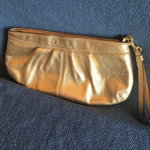 Coach purse!  Golden color - Picture 2 of 6